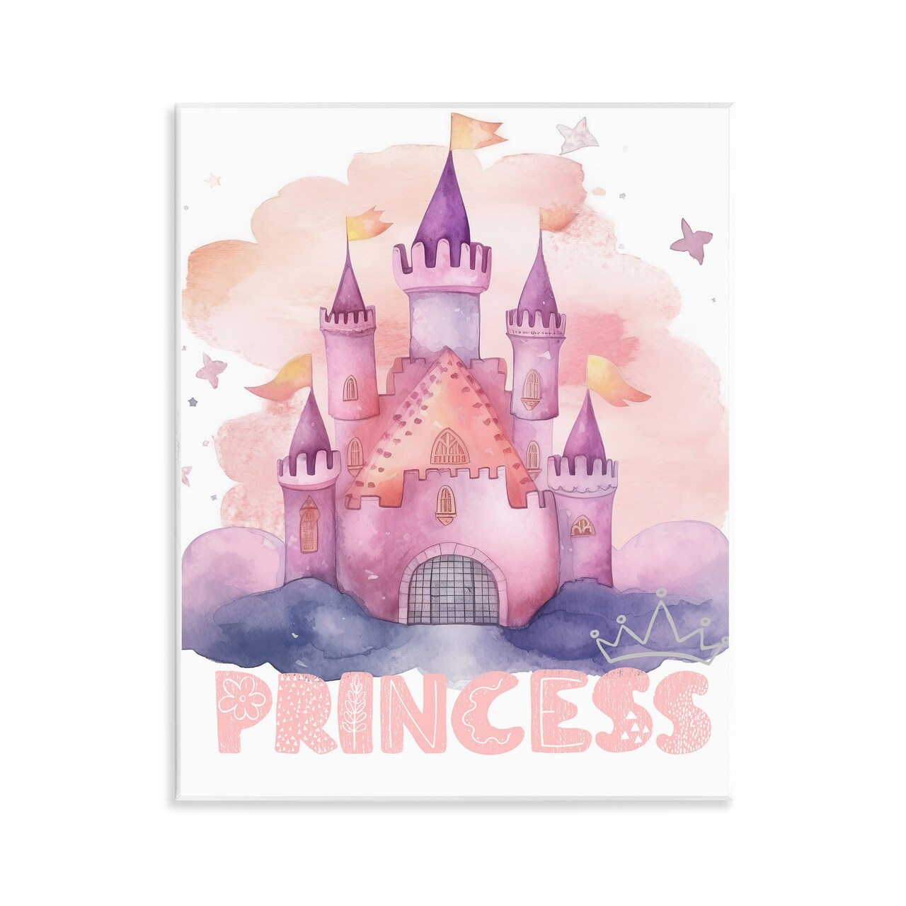 Stupell Industries Pastel Princess Castle Wall Plaque By Jesse Keith